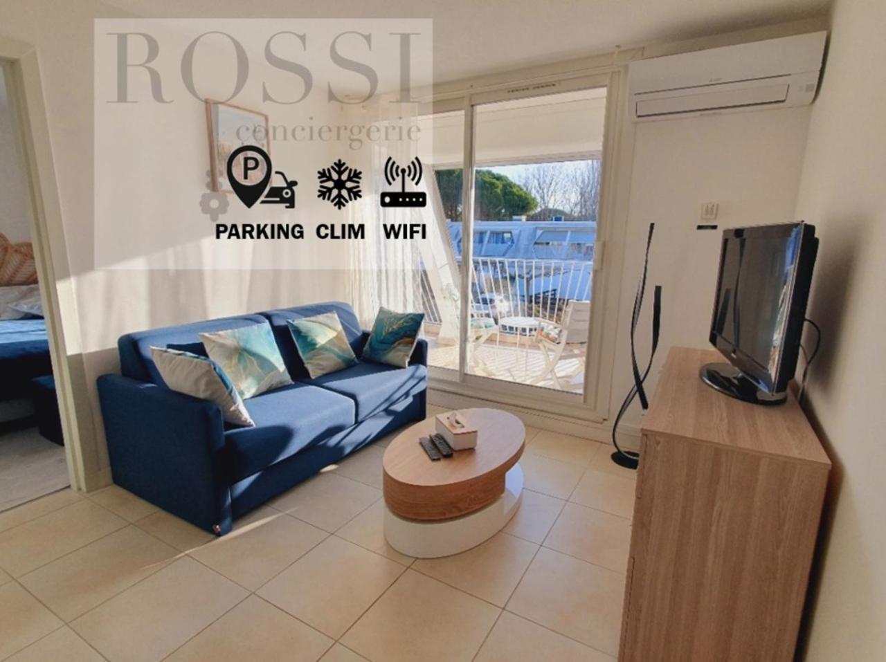 T2 West City Parking Clim Wifi 4Pers - Rossiconciergerie - Linge Inclus La Grande-Motte Buitenkant foto